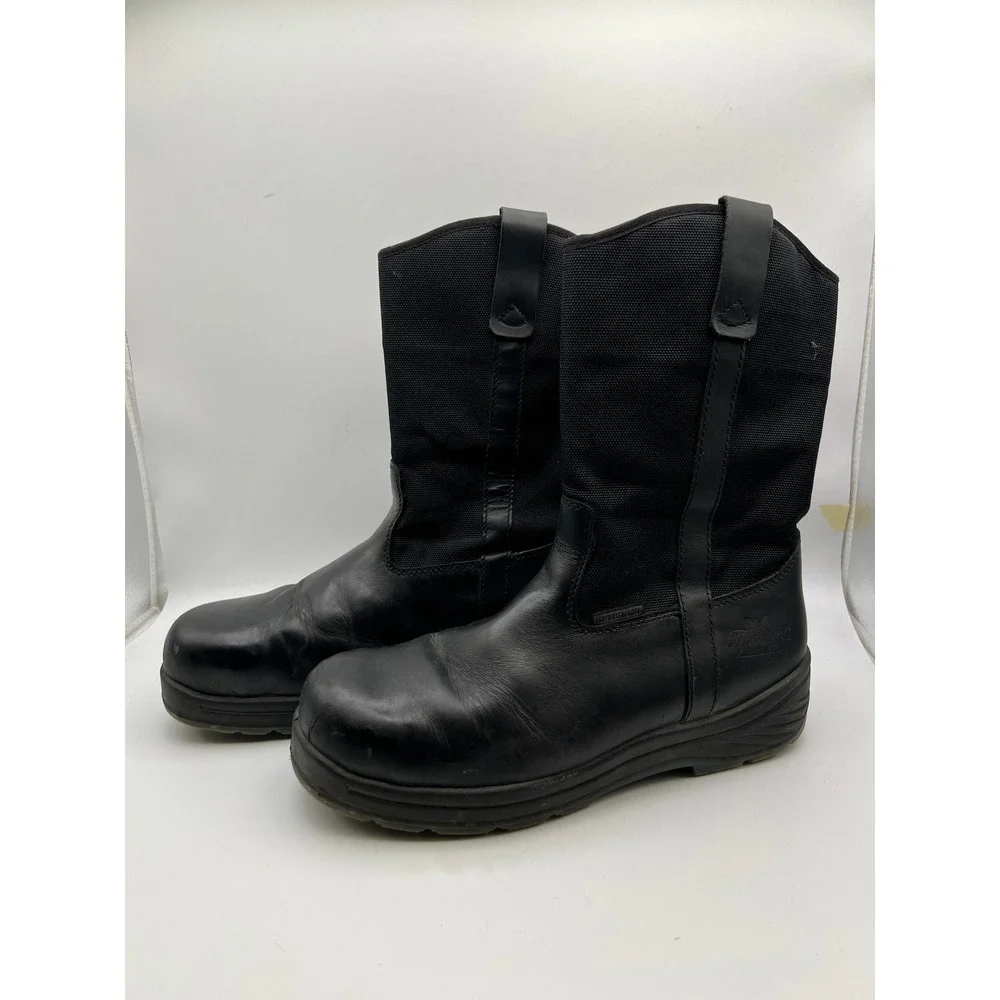 Thorogood Mens Station Boots Black Leather 834-6006 Western Size 10W